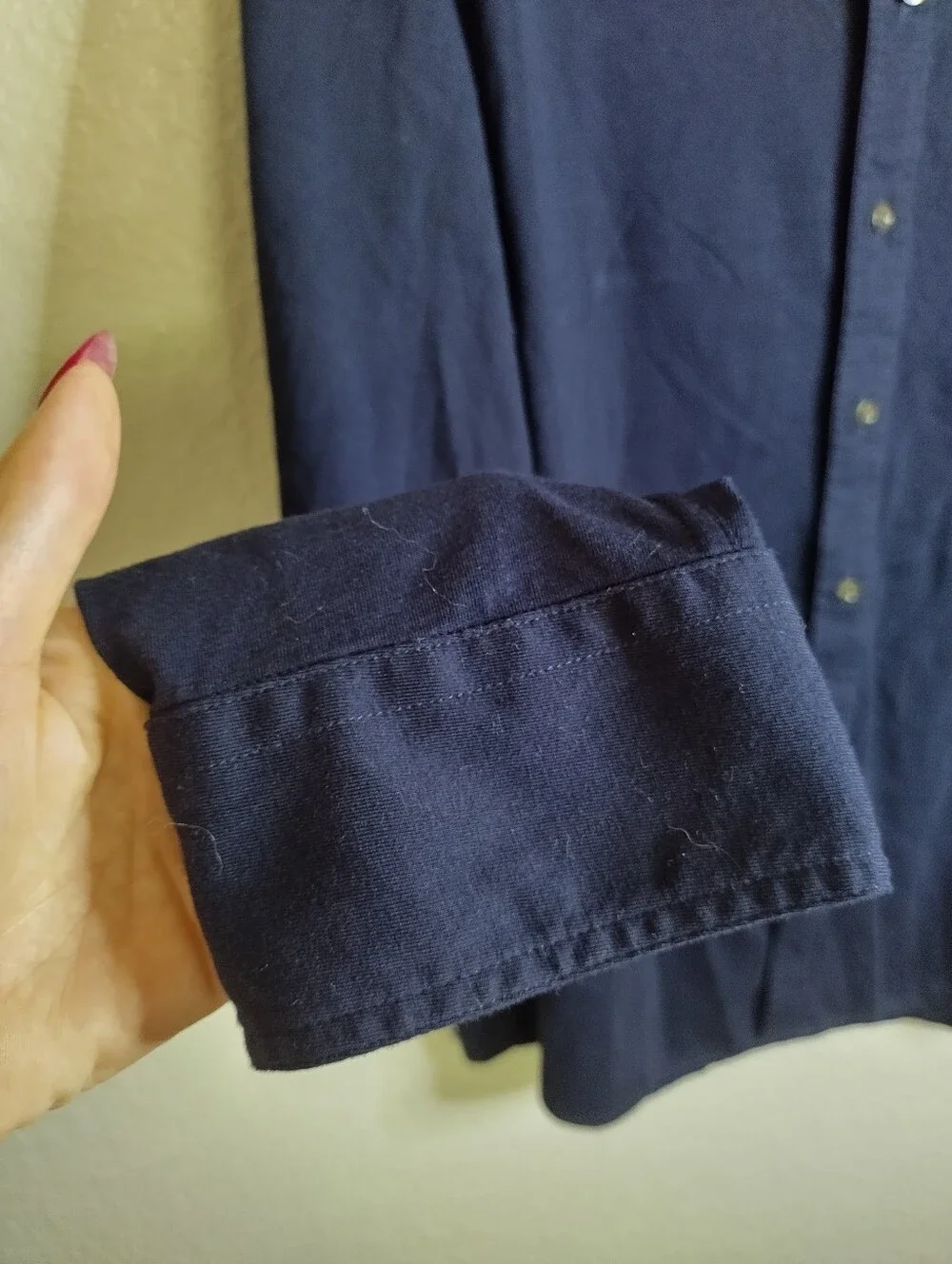BATCH long Sleeve Button Down Henley Shirt Sz Xl